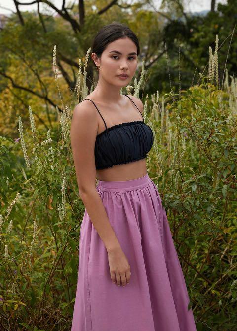 Button front skirt xs hot sale