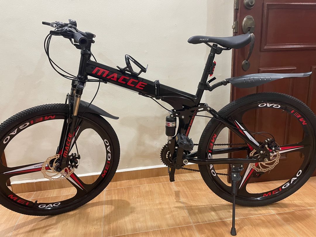 Macce foldable mountain bike Sports Equipment Bicycles Parts Bicycles on Carousell