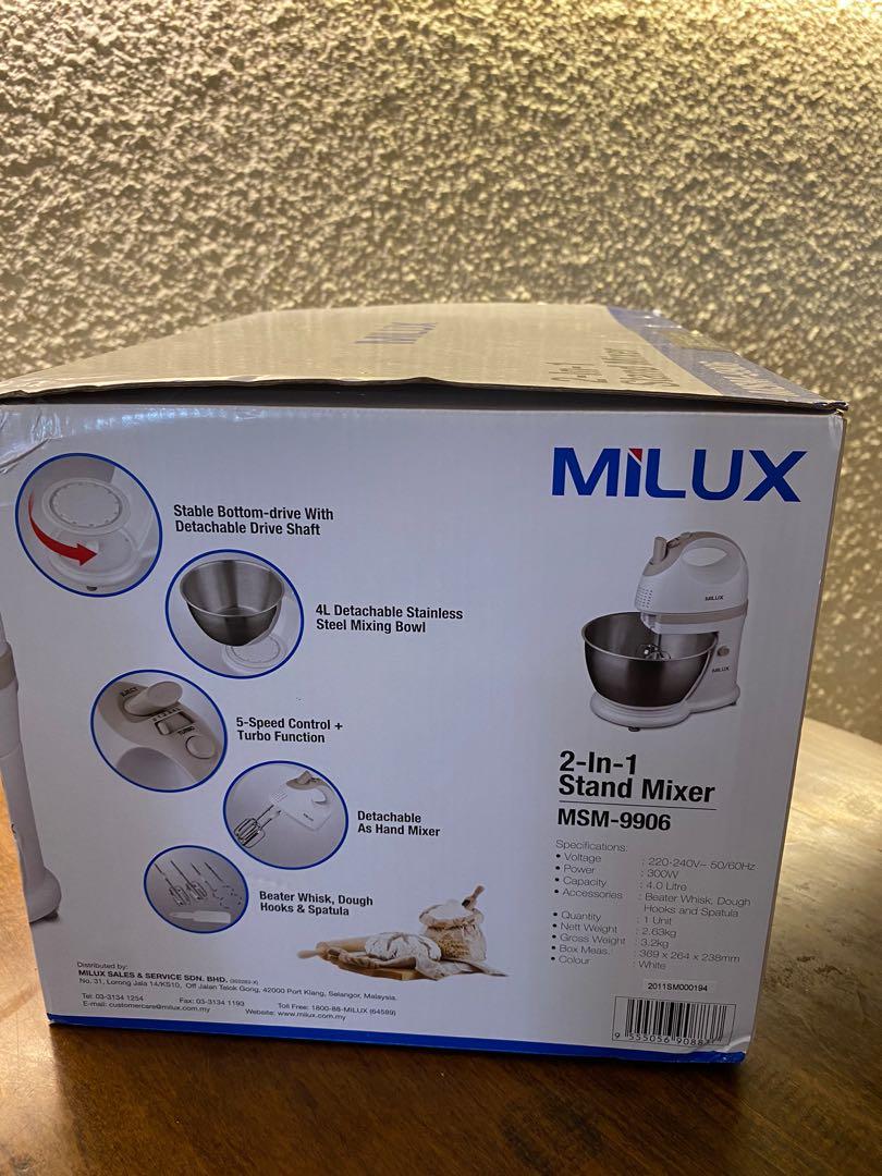 Milux Stand Mixer, MSM-9906, TV  Home Appliances, Kitchen Appliances, Hand   Stand Mixers on Carousell