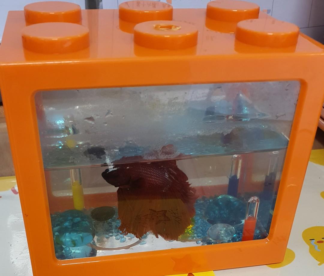 Mini lego hotsell fish tank