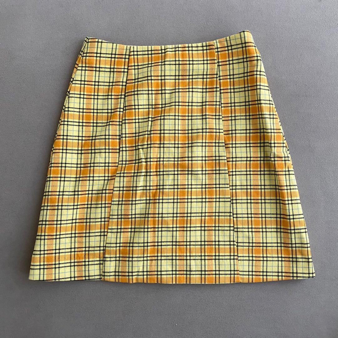 checkered grid skirt