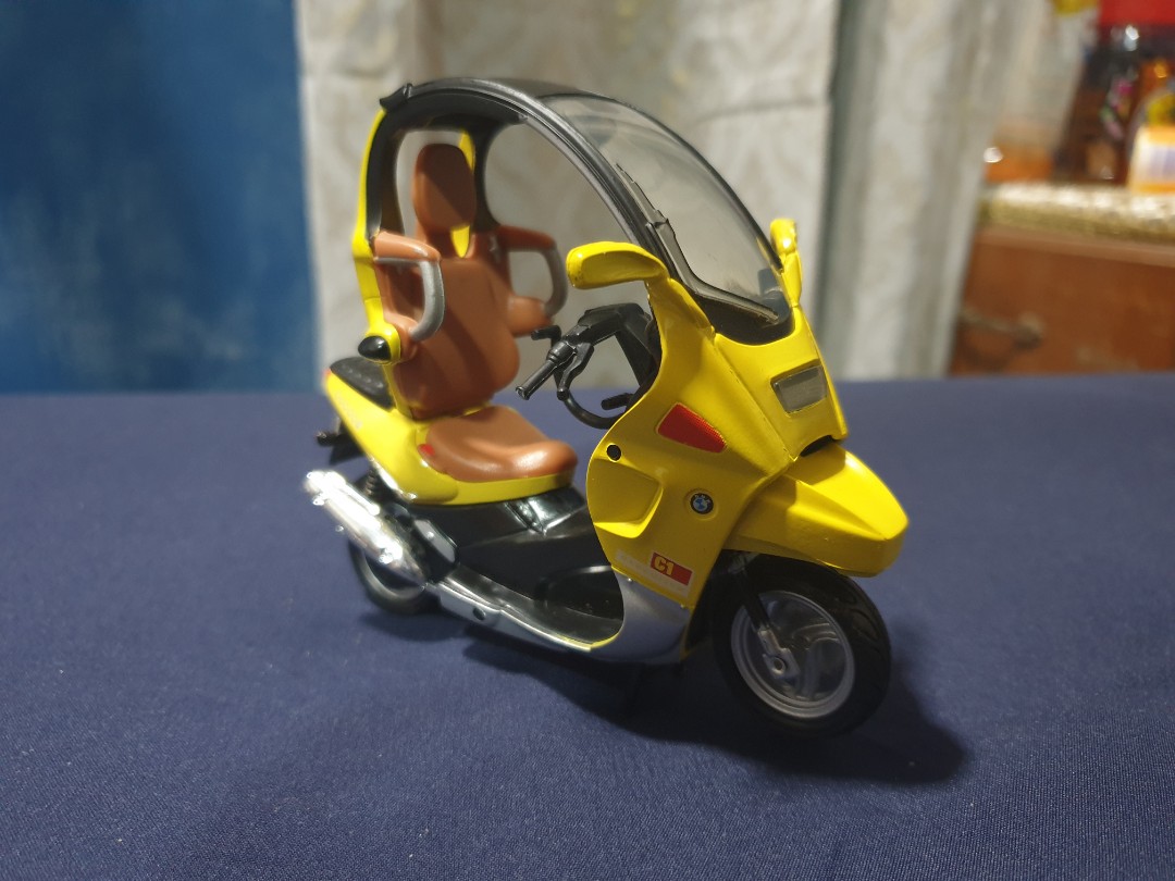 MOTORMAX Super Bikes BMW C1 Executive Scooter Diecast 1 18 for sale online 