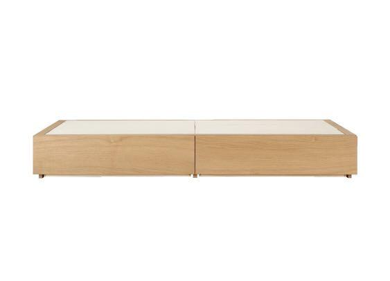Muji Storage Oak Bed - Single, Furniture & Home Living, Furniture, Bed ...