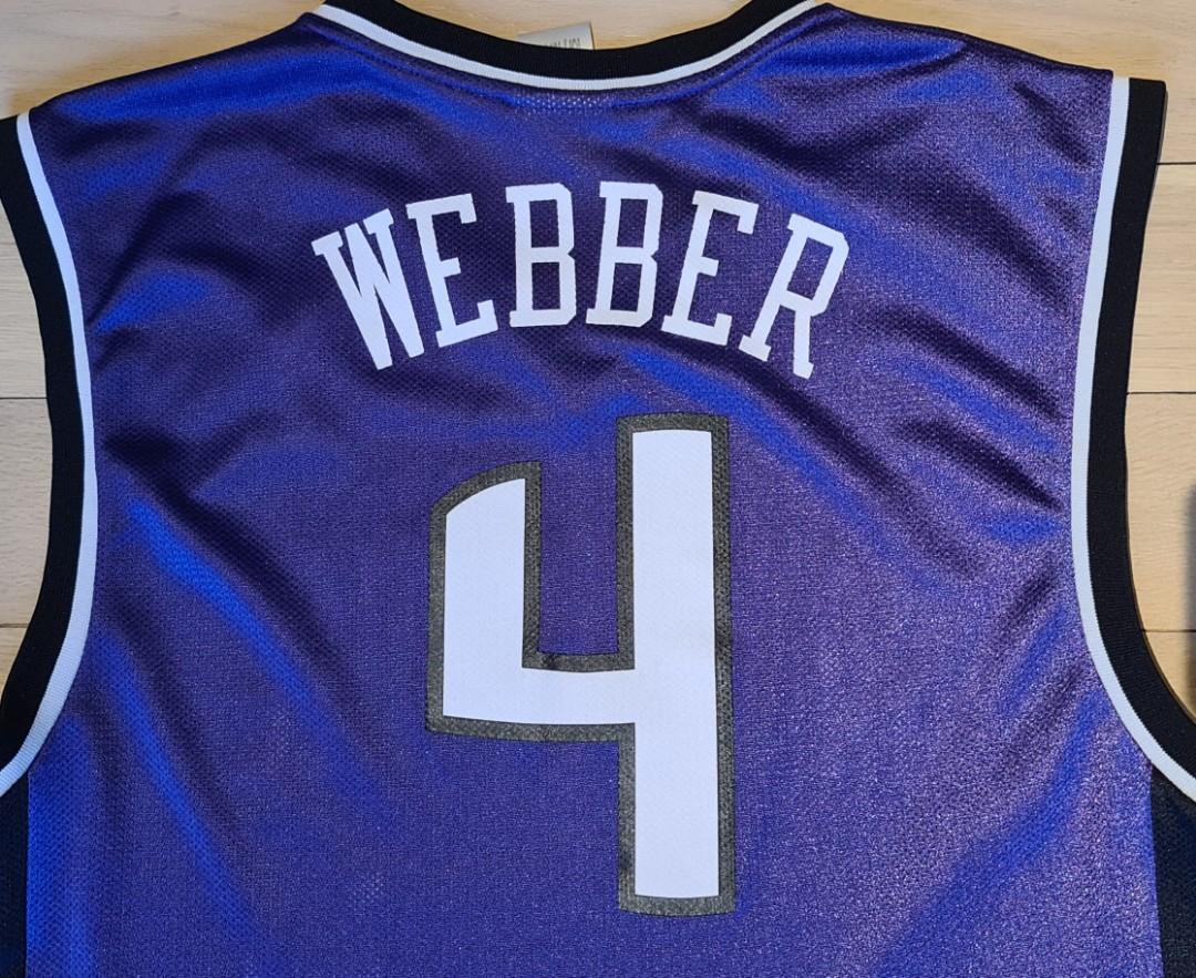 Vintage NBA Jersey Kings Chris Webber 4 Mens Size S Length+2 Rare