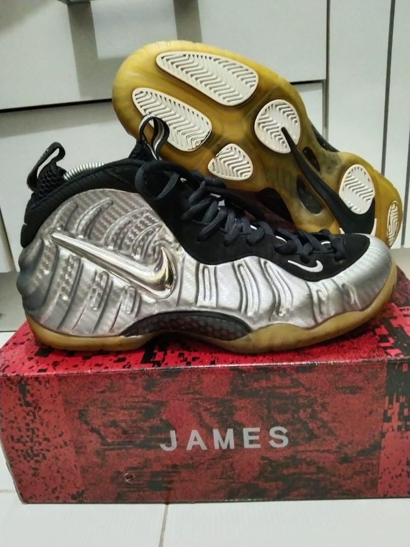 mens silver foamposites