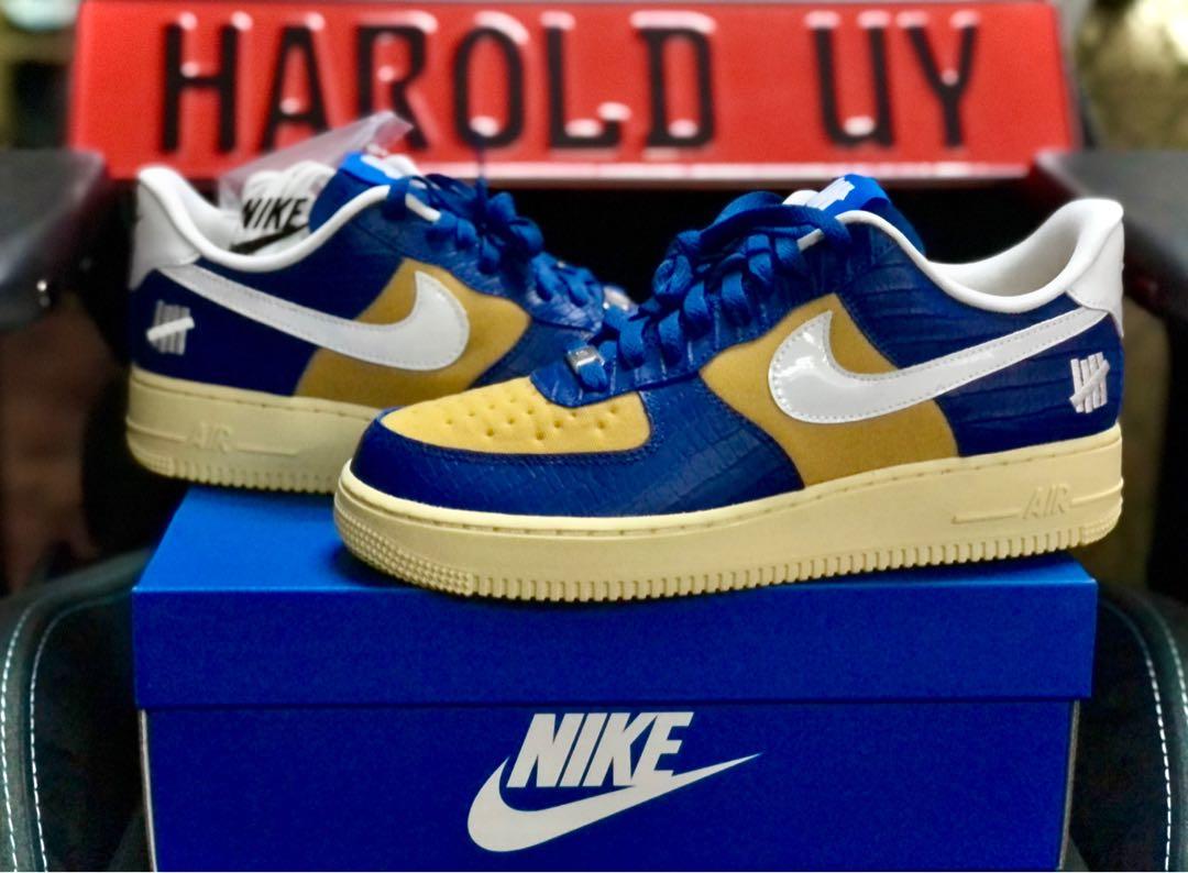 Nike Air Force 1 Low UNDFTD Blue Yellow Croc