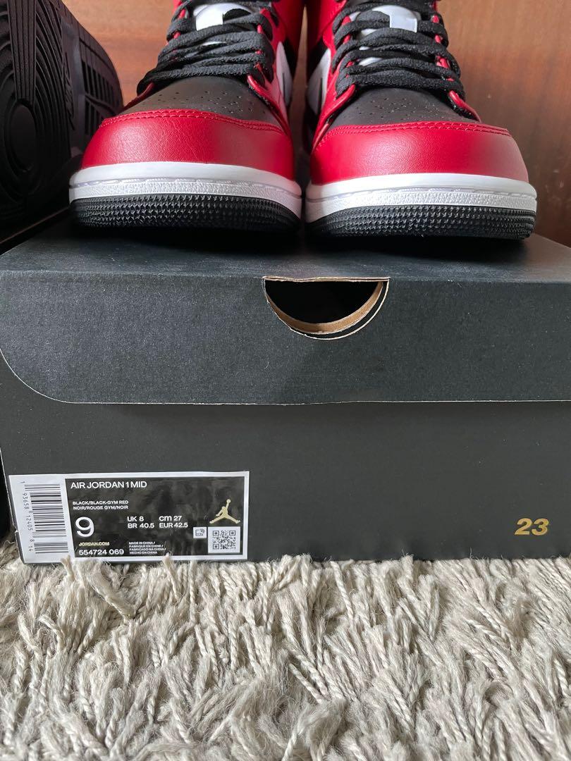 Nike Air Jordan 1 Mid GS Chicago Black Toe | 43einhalb Sneaker Store