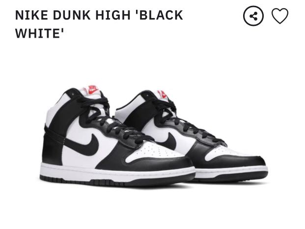Nike high dunk white black clearance