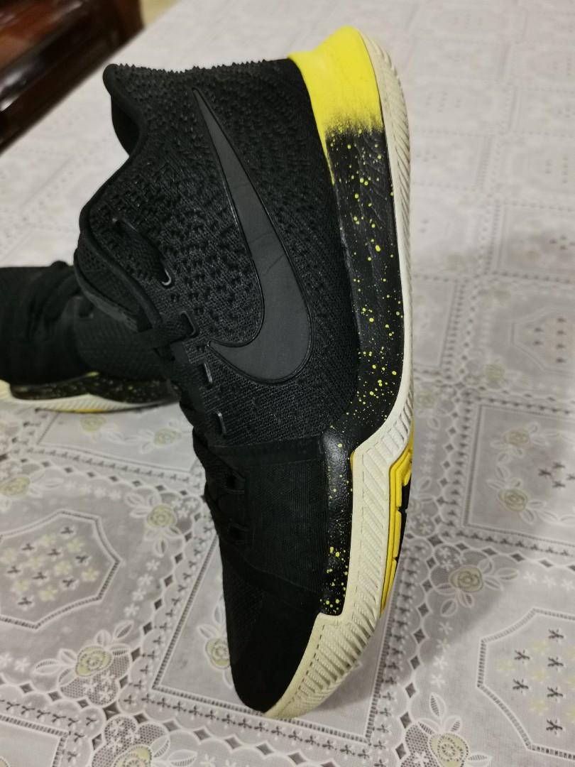 Kyrie 3 black new arrivals yellow