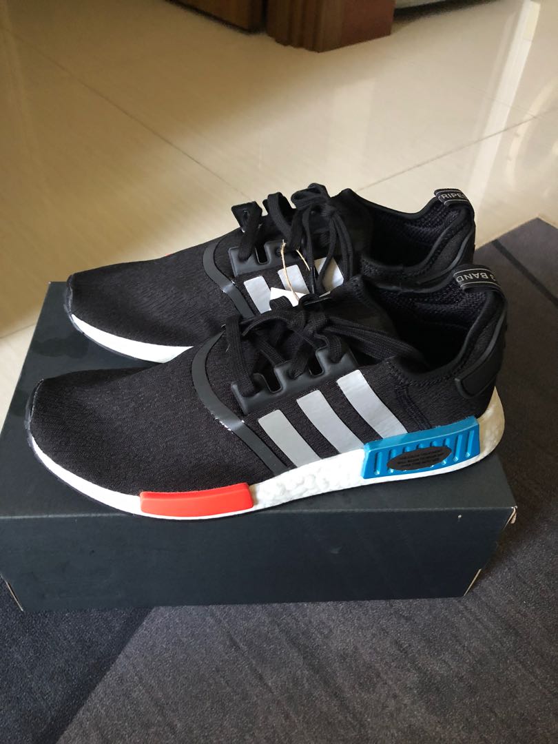 NMD R1 Red Blue Men s Fashion Footwear Sneakers on Carousell