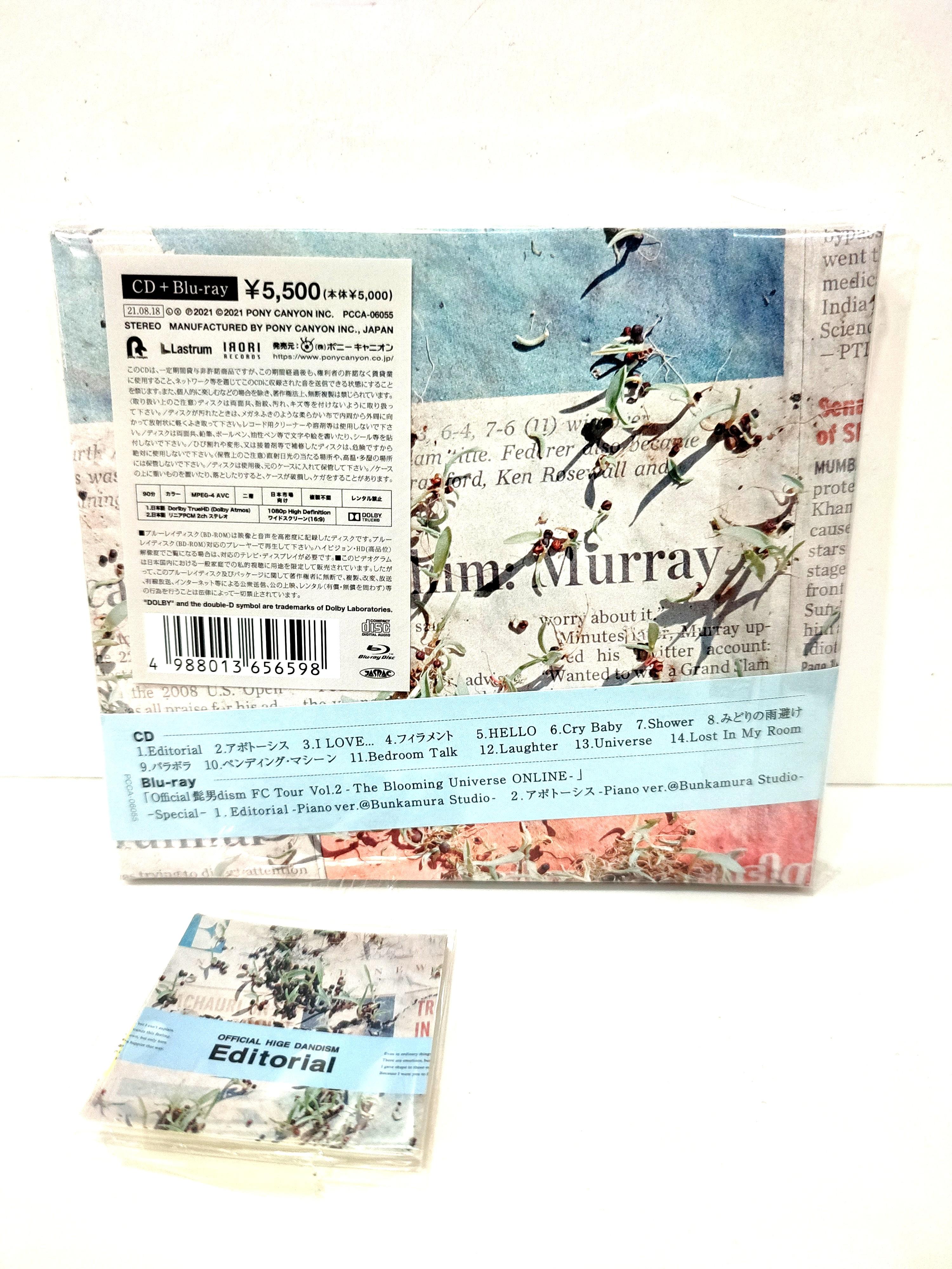 Official髭男dism Editorial CD+blu ray, 興趣及遊戲, 收藏品及紀念品