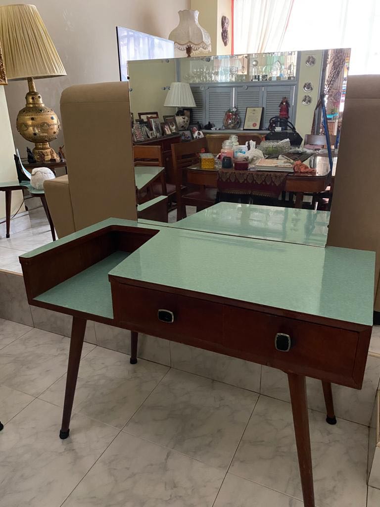 Old school furniture table sold. Only dressing table available