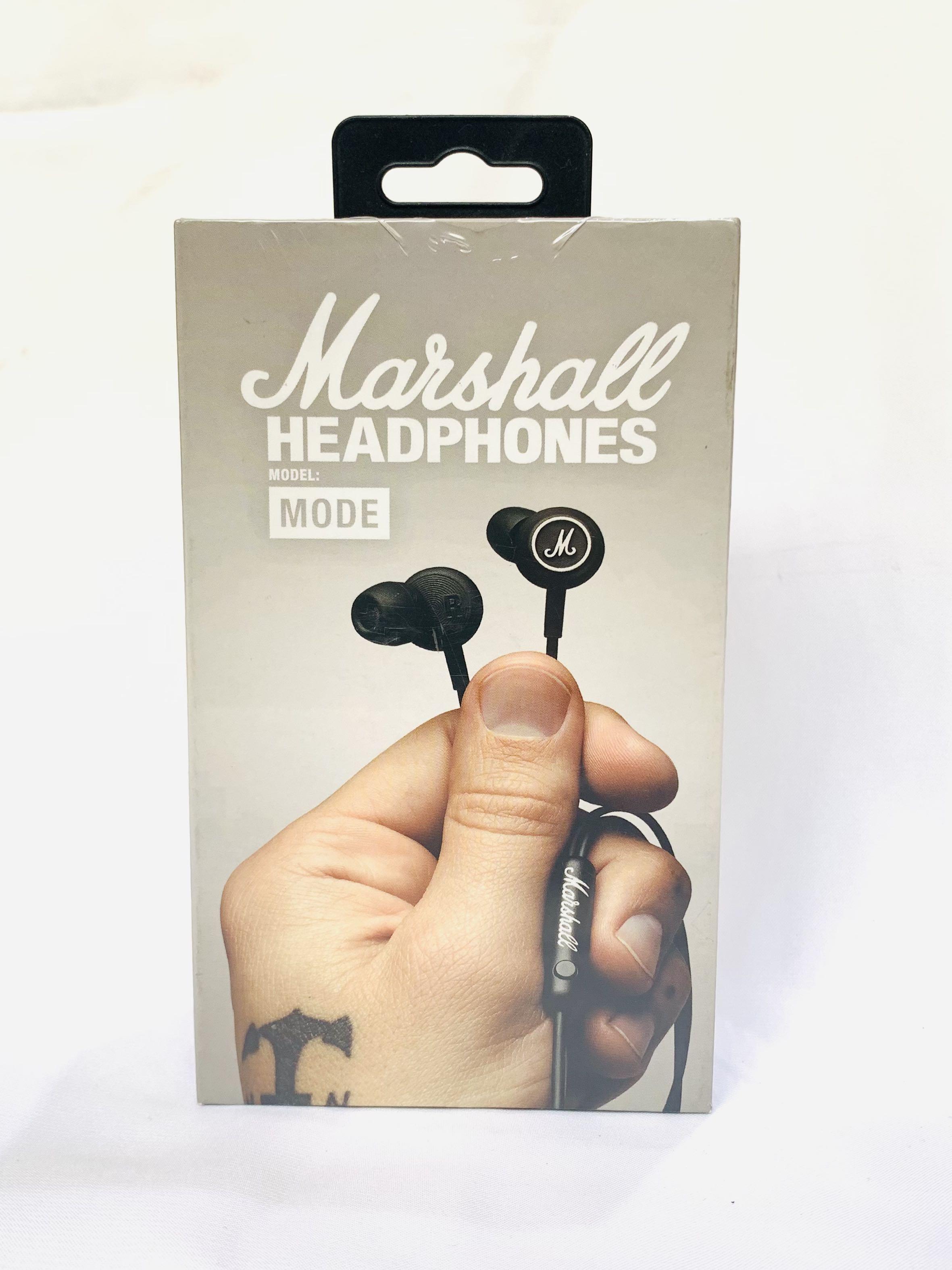 Original Marshall mode earphones, Telepon Seluler \u0026 Tablet, Aksesoris  Tablet \u0026 Handphone, Aksesoris Ponsel di Carousell