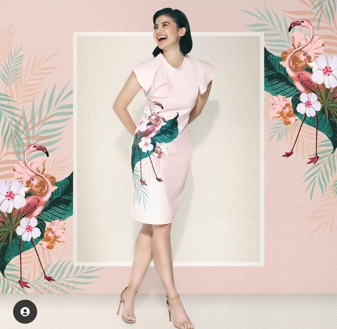 Plain and prints sales dress