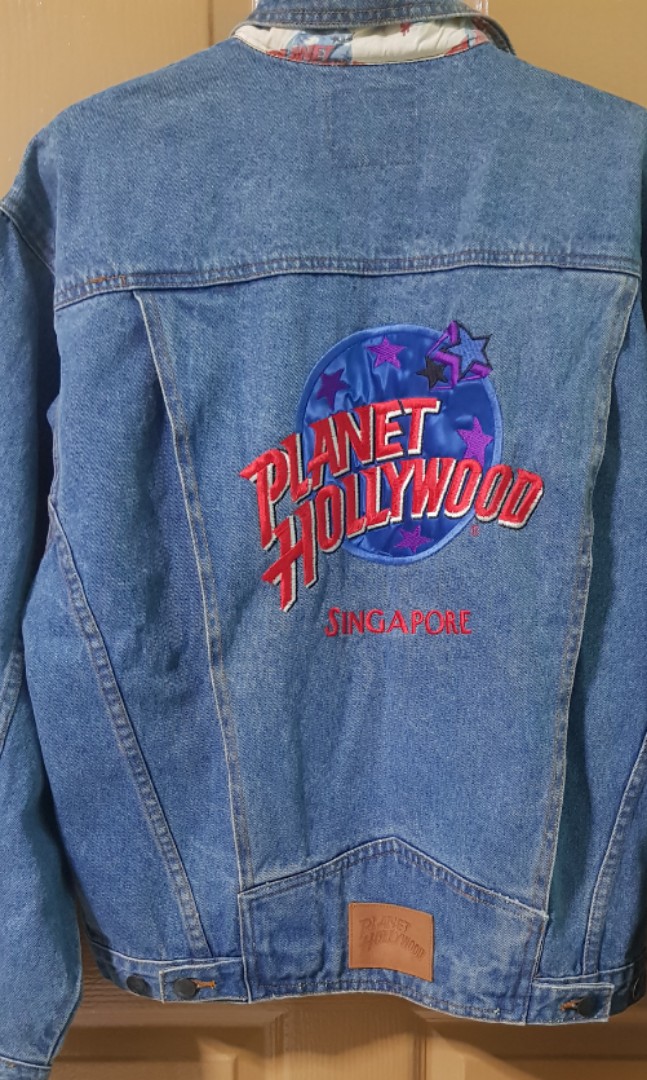 Planet Hollywood denim jacket, Men's Fashion, Coats, Jackets and ...