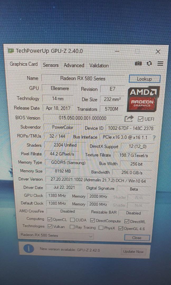 Rx 580 8gb new arrivals gpu z