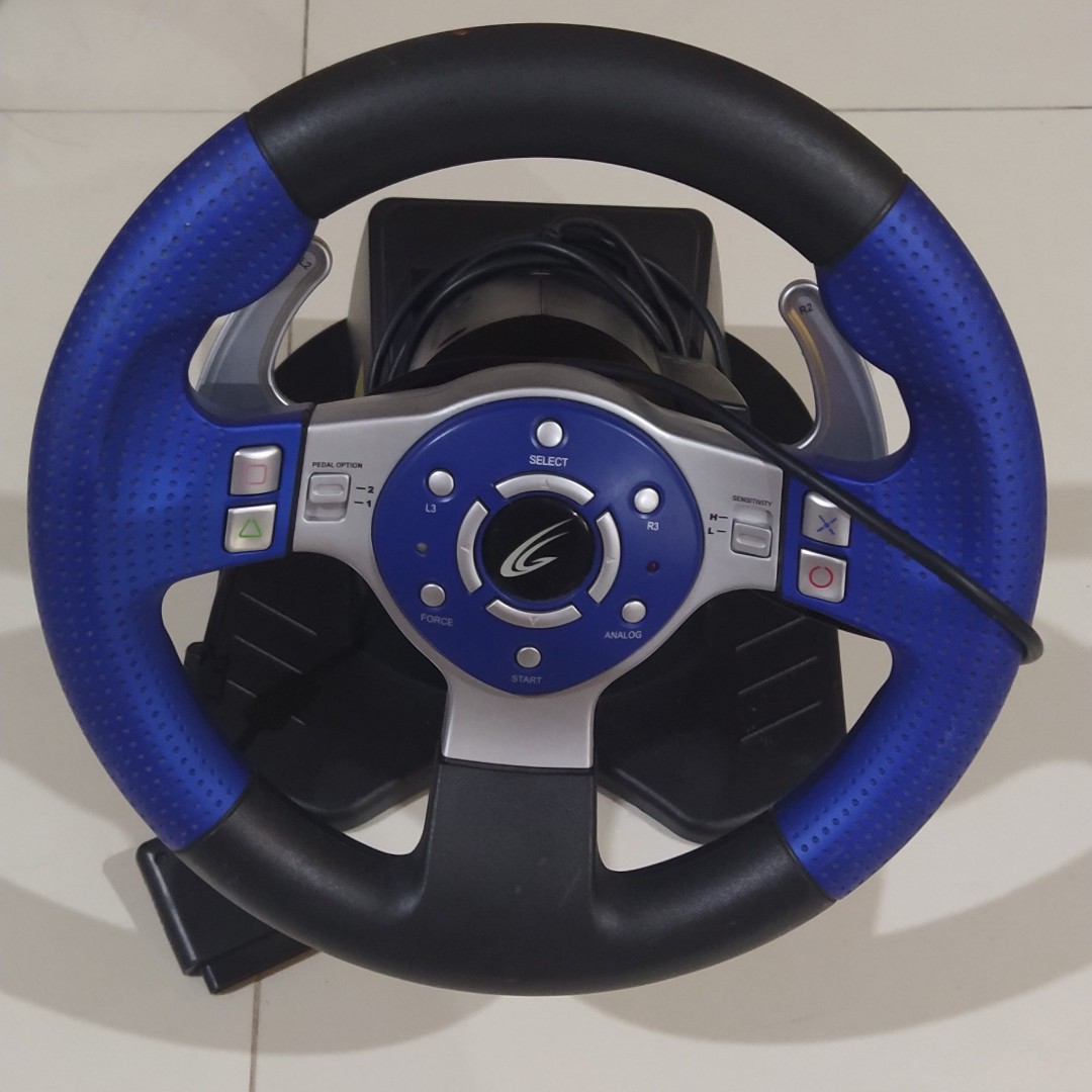 Ps2 steering wheel, Video Gaming, Gaming Accessories, Controllers on