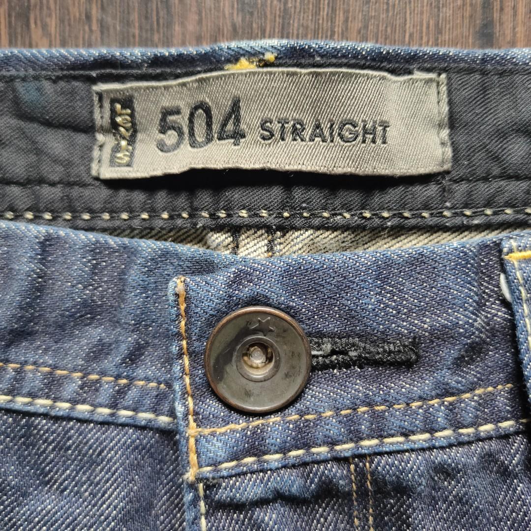 RARE LEVI'S BLACK 504 Gold Tab JEANS, Men's Fashion, Activewear on Carousell