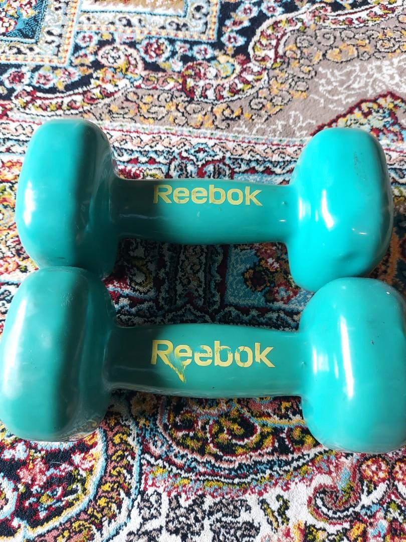 reebok dumbells 4kg pair Sports Equipment Exercise Fitness Weights Dumbbells on Carousell