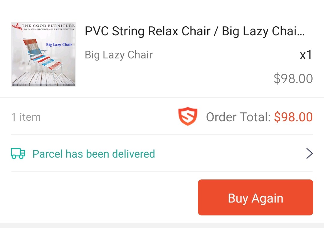 Retro PVC string relax chair, Furniture & Home Living, Furniture ...