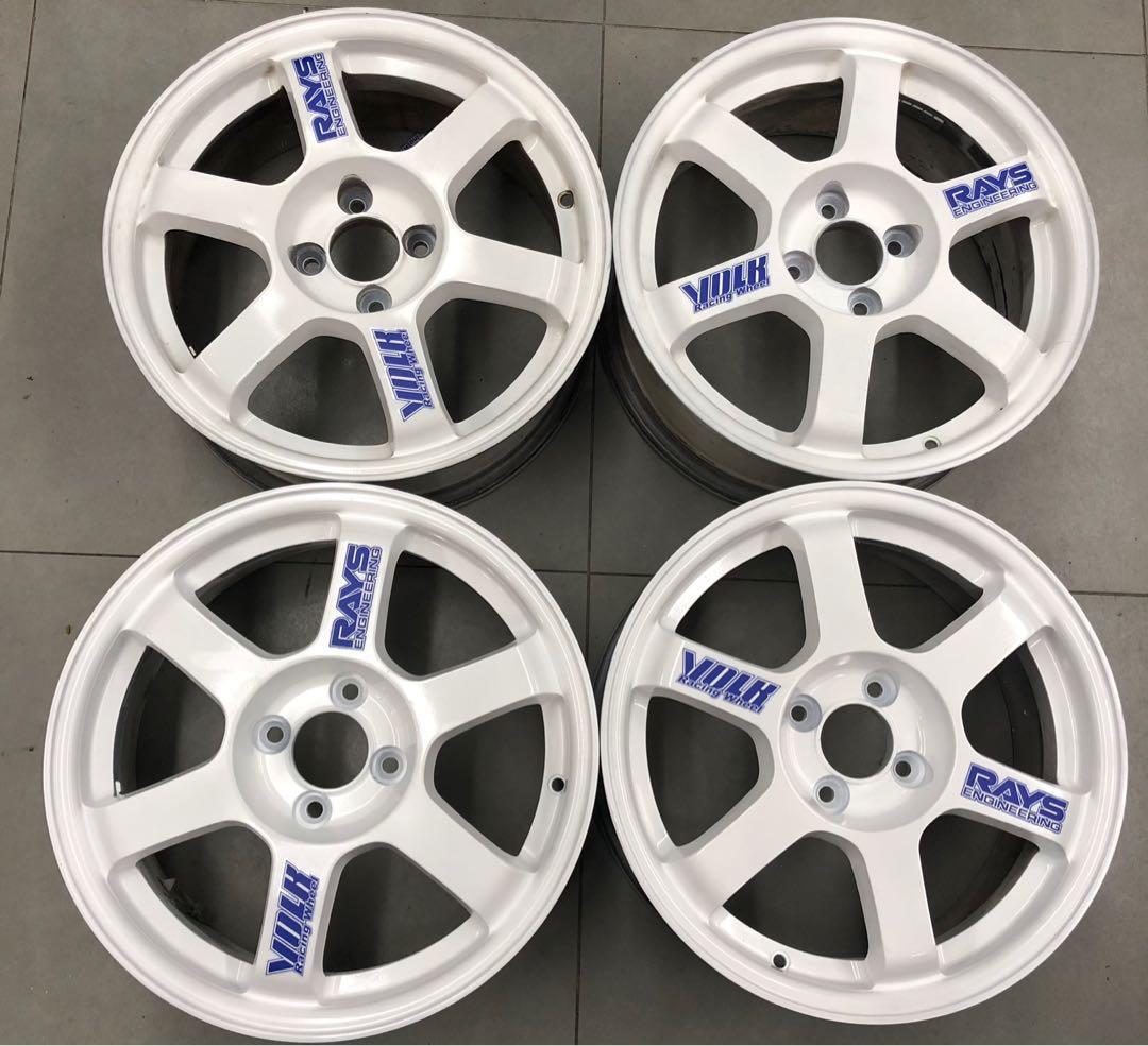 Rim TE37 16 7JJ PCD100, Auto Accessories on Carousell