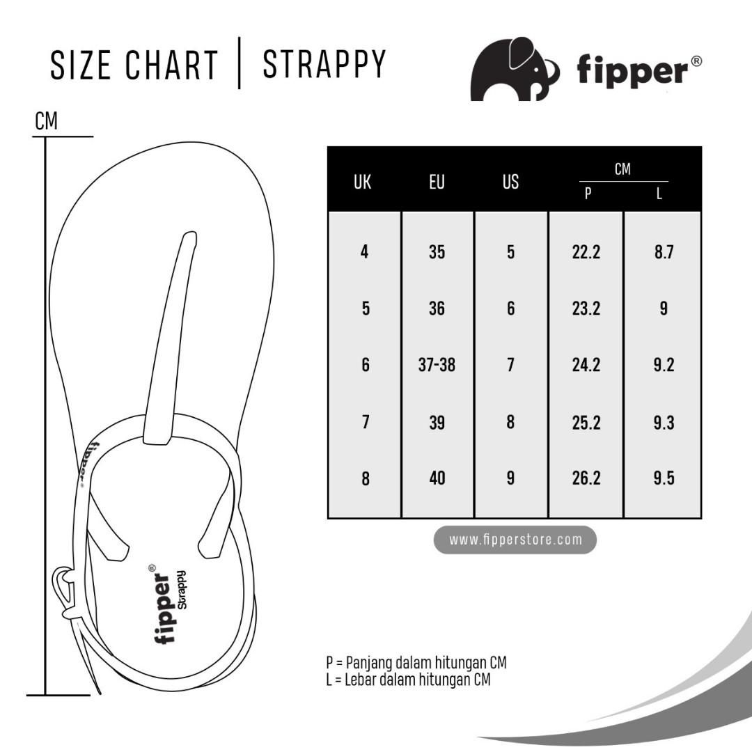 Sandal Fipper Strappy size 6