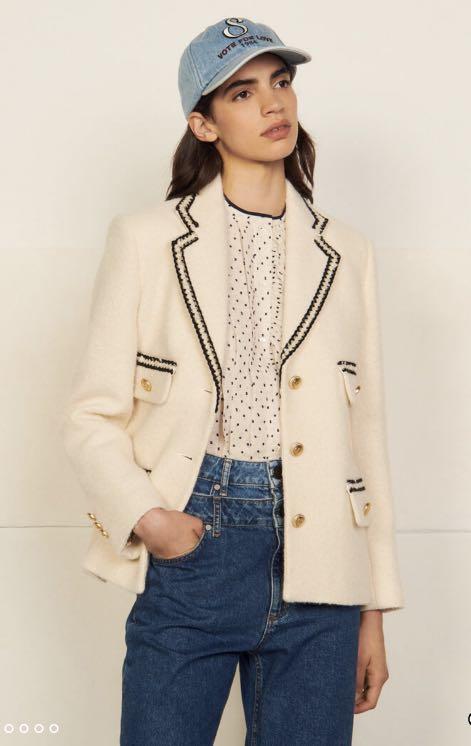 Sandro short tweed tailored jacket Sale