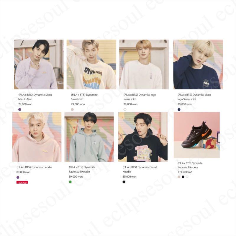 Fila bts kr clearance