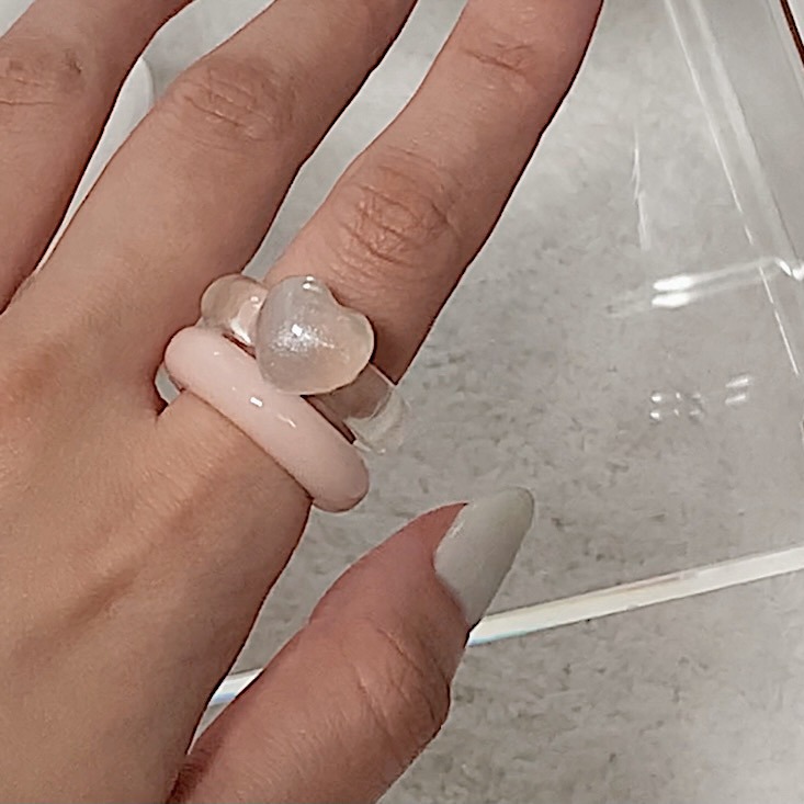 Chunky hotsell resin rings