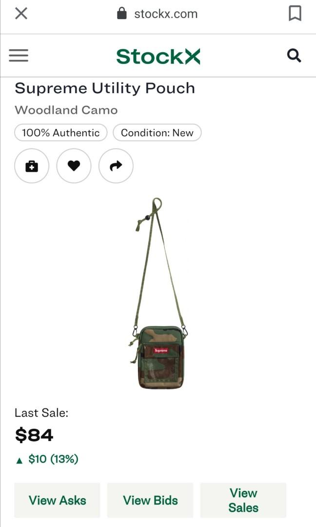 SUPREME utility pouch camo cordura sling bag Men s Fashion Bags