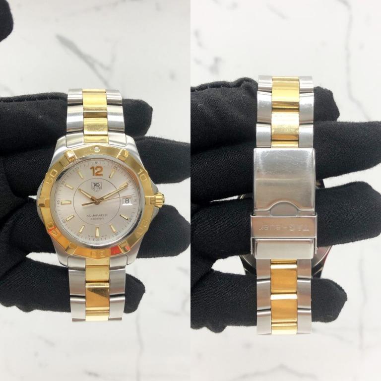 TAG HEUER WAF1120 AQUARACER TWO TONE SS SILVER DIAL MEN S WATCH 217018054 Luxury Watches on Carousell