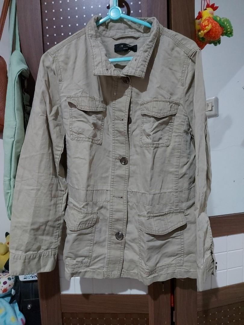Talbots khaki safari jacket, Fesyen 