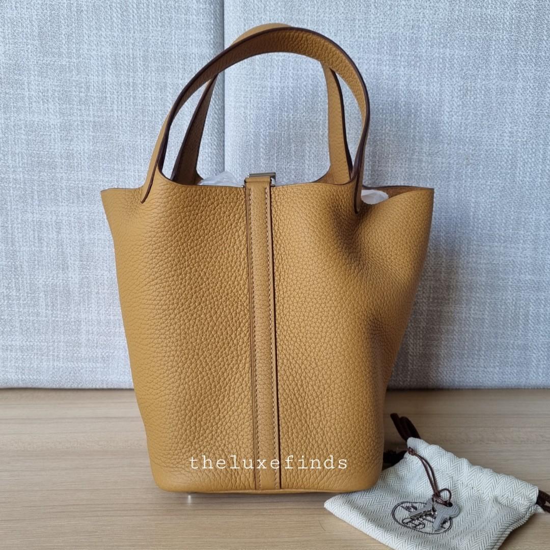 Hermes Picotin 18 Chai Clemence, Luxury, Bags & Wallets on Carousell