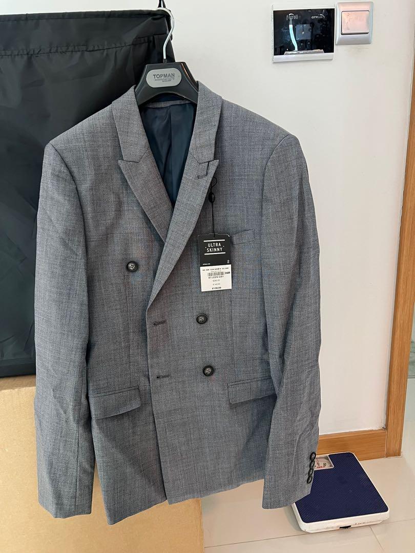 topman double breasted blazer