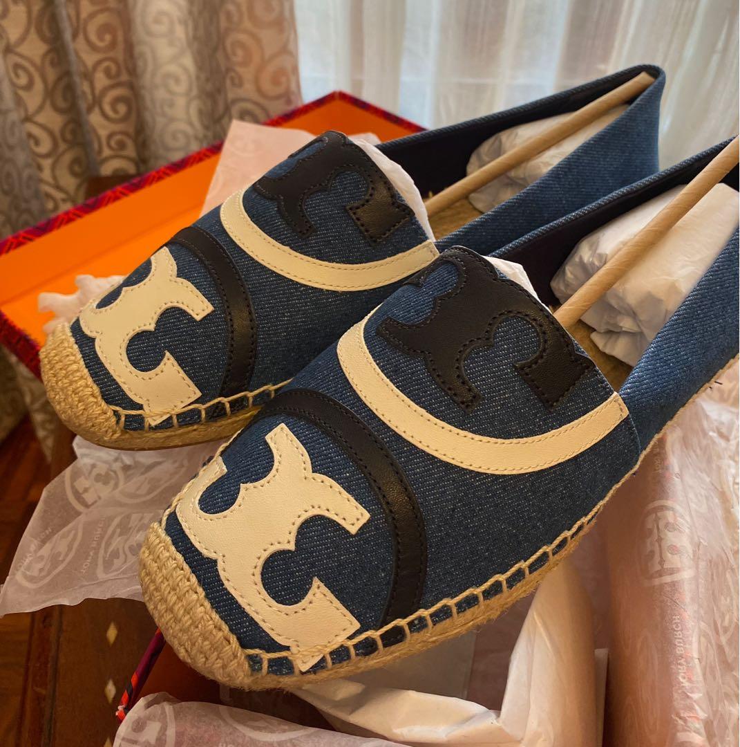 tory burch poppy espadrille navy