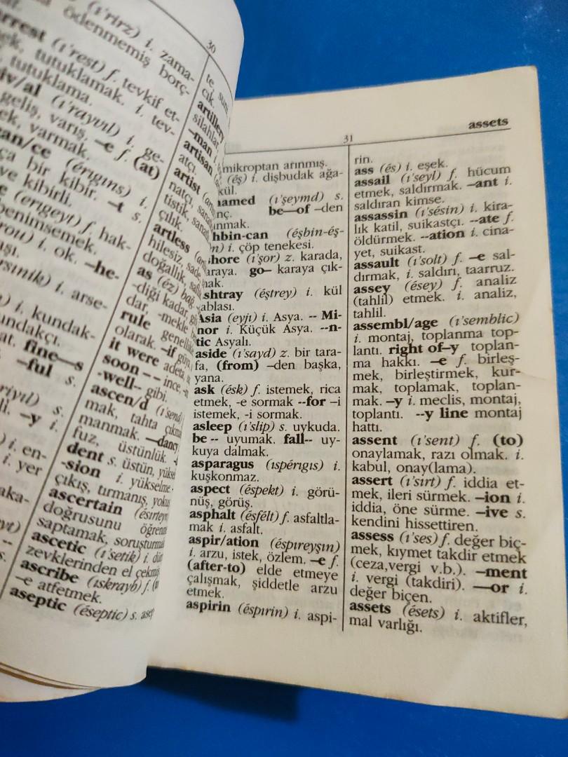 Turkish English Dictionary, Hobbies & Toys, Books & Magazines