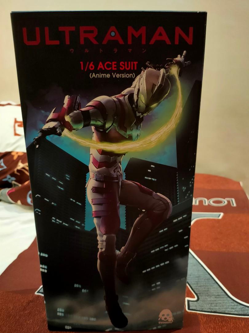 Ultraman Ace anime version 1/6 scale three zero brand (Category: Figurines & Statues) located in Quezon City. Submitted by angeleye7.authentic.source (Listing ID 1115868732, Image 1). Description: 1/6th scale, approximately 29cm tall Materials: PVC, ABS, die-cast zinc alloy, metal parts Original body with over 35 points of articulation Exquisitely detailed suit decals & paint application LED Light-up features in the Color Timer on chest and in th