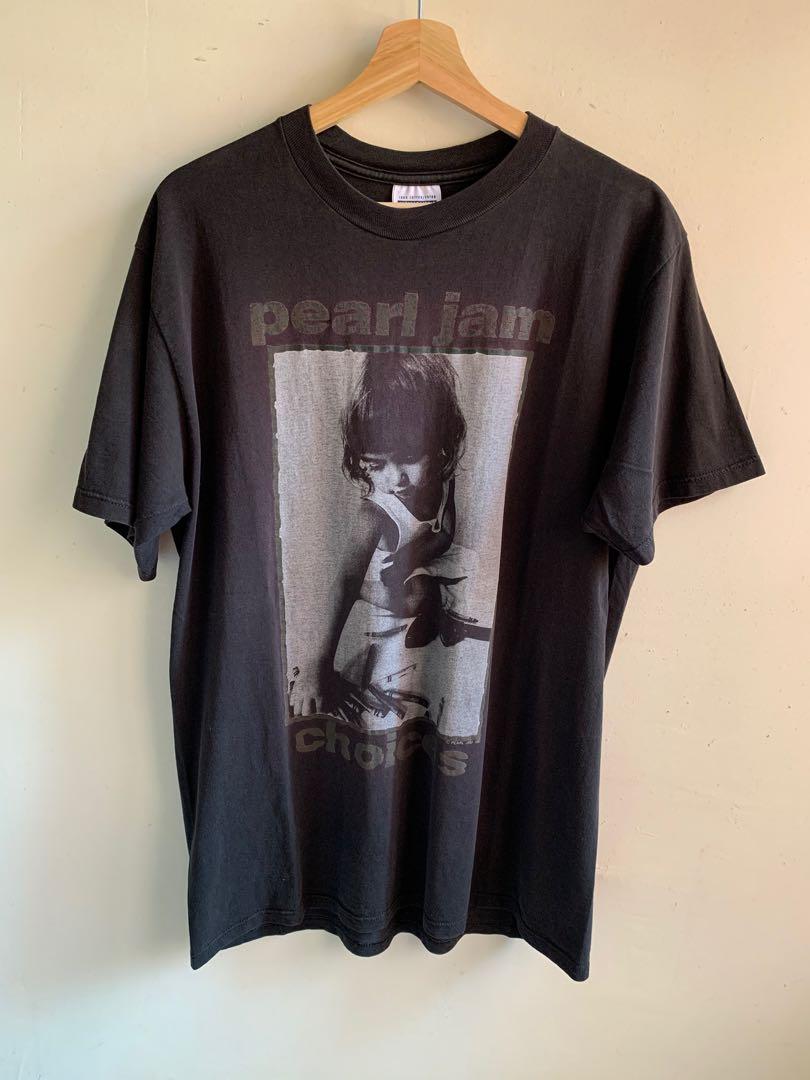 Vintage 90s USA Pearl Jam Choices grunge t-shirt L Jeremy tee Nice Man tag,  Men's Fashion, Tops & Sets, Tshirts & Polo Shirts on Carousell