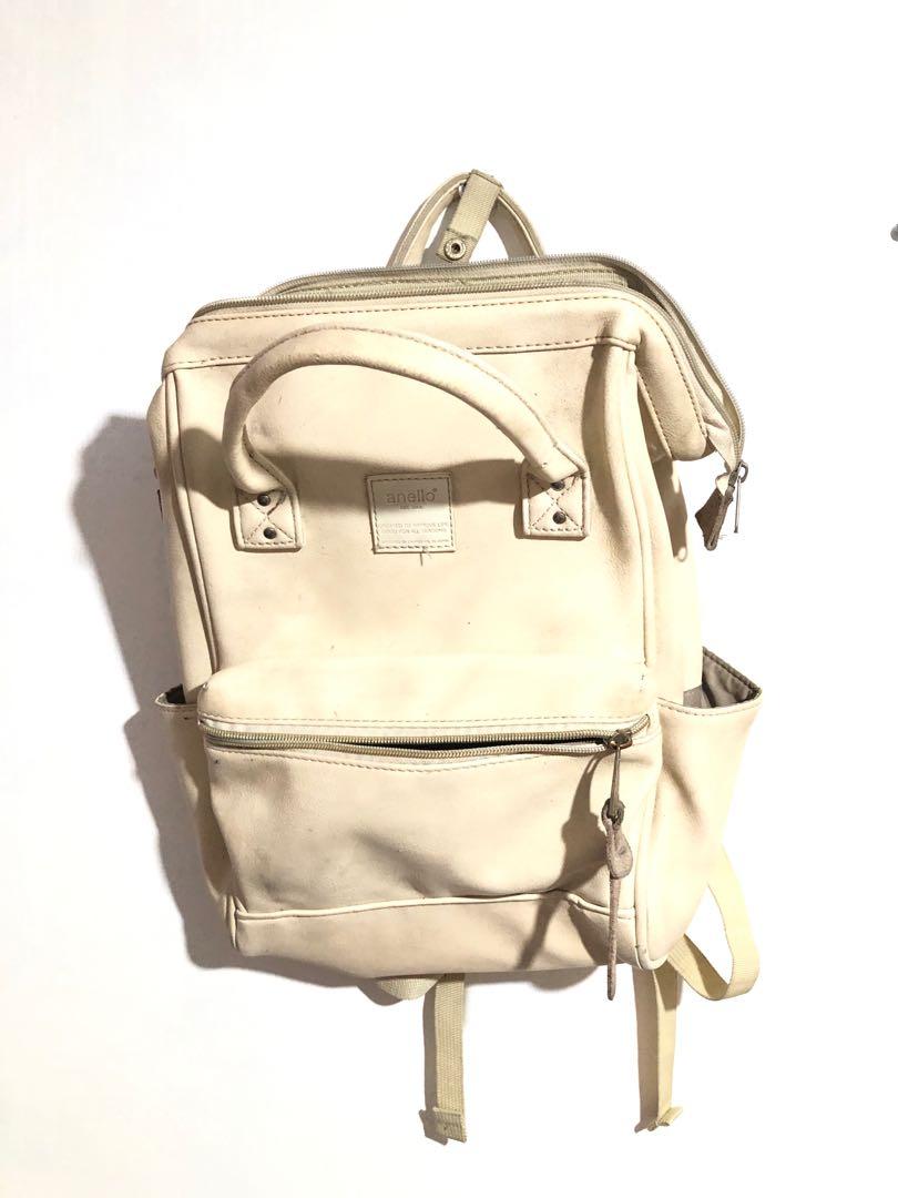 white anello bag (Category: Backpacks) located in Quezon City. Submitted by _rosizzle (Listing ID 1116032095, Image 1). Description: bought at anello store at venice mall. needs cleaning~.