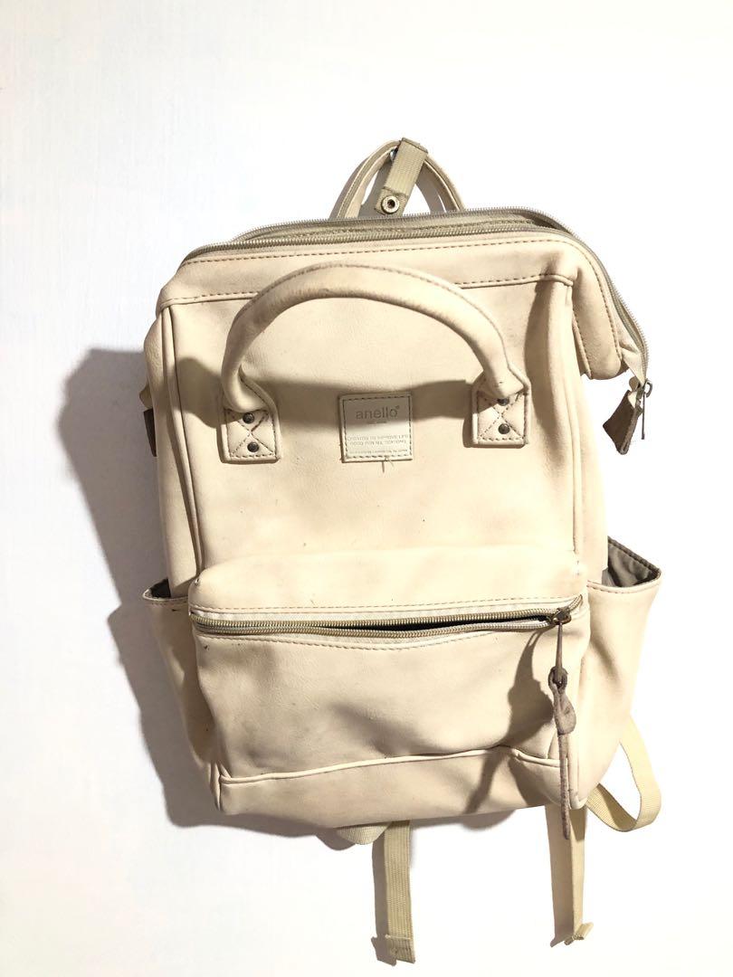 white anello bag (Category: Backpacks) located in Quezon City. Submitted by _rosizzle (Listing ID 1116032095, Image 2). Description: bought at anello store at venice mall. needs cleaning~.