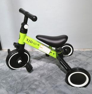 XJD 3 in 1 Children Kids Tricycle Bicycle for 1 to 3 Years Old Trike 3 Wheel Balance Bike Boys and Girls