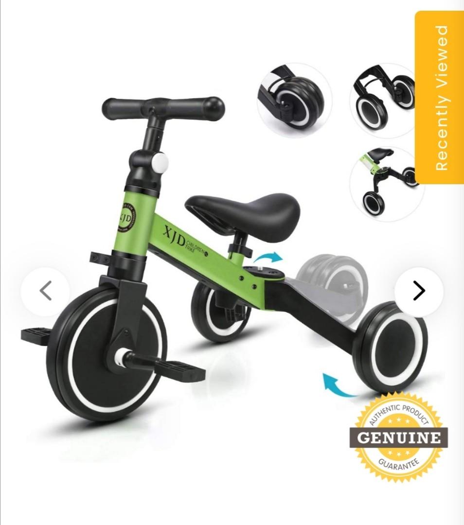 XJD 3 in 1 Children Kids Tricycle Bicycle for 1 to 3 Years Old Trike 3