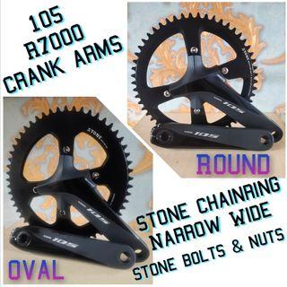 105 R7000 Crank Arm
Stone Chainring
Stone Bolts & Nuts