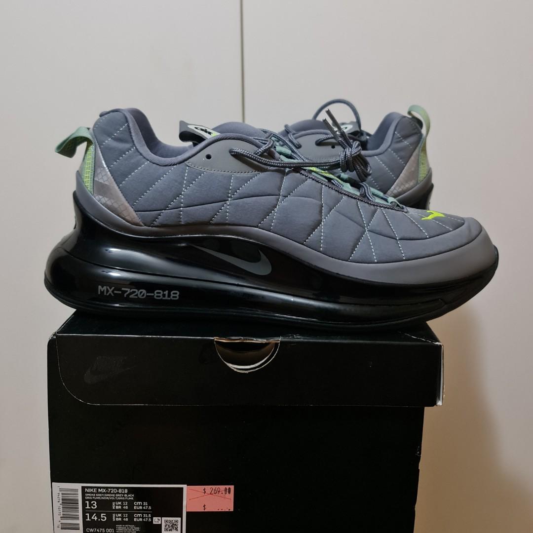 Nike Air Max MX-720-818 Grey Silver Shoes Men’s Size 6 (Women’s 7.5)  CW7475-001