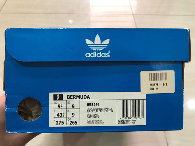 adidas bermuda size 9