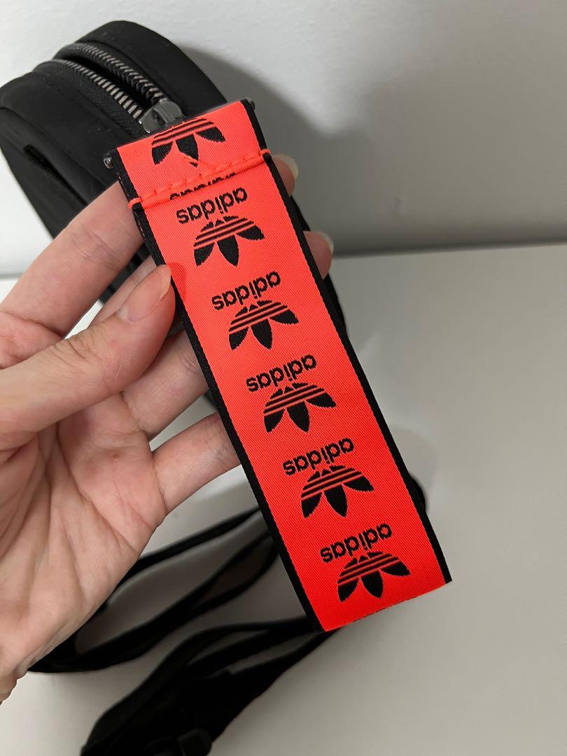 Red adidas bum store bag