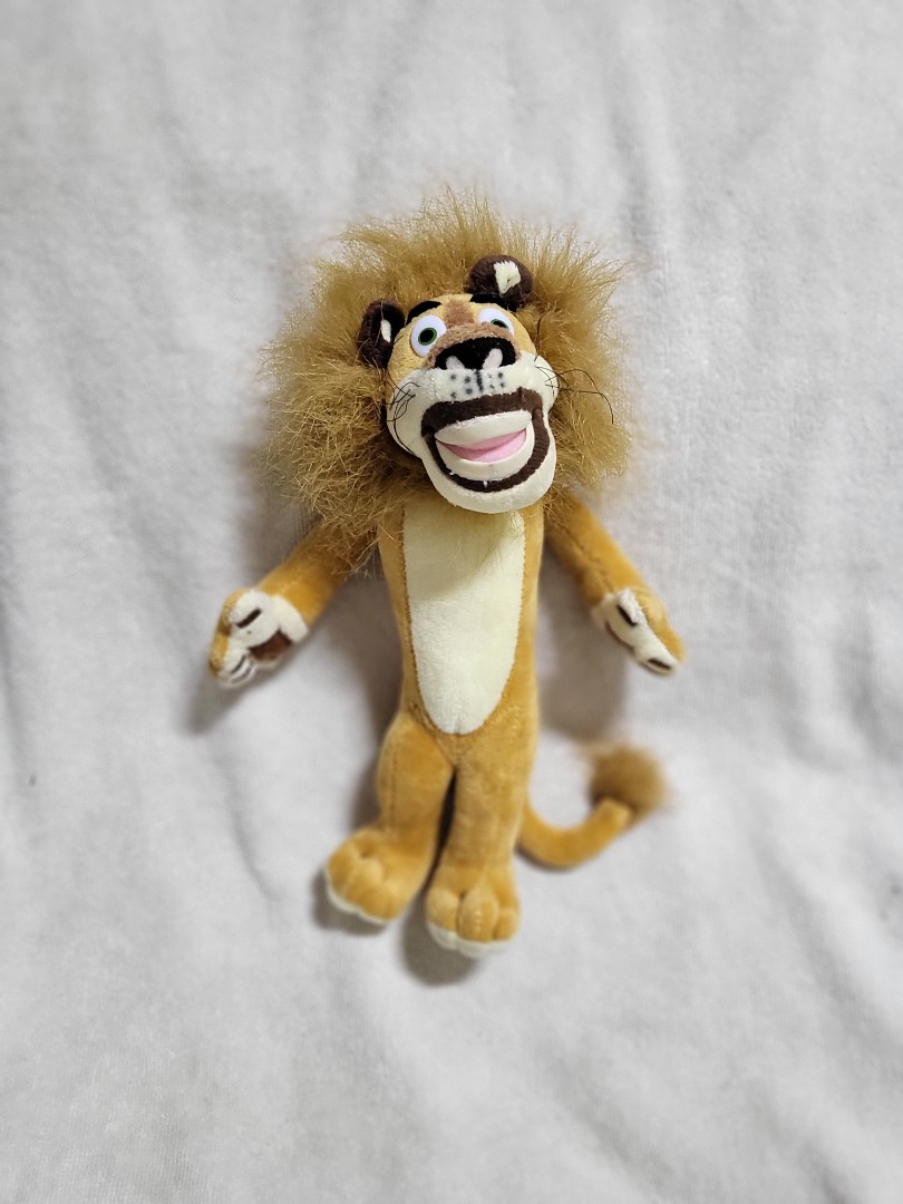 Authentic DreamWorks Madagascar Alex the Lion Plush Soft Toy, Hobbies ...