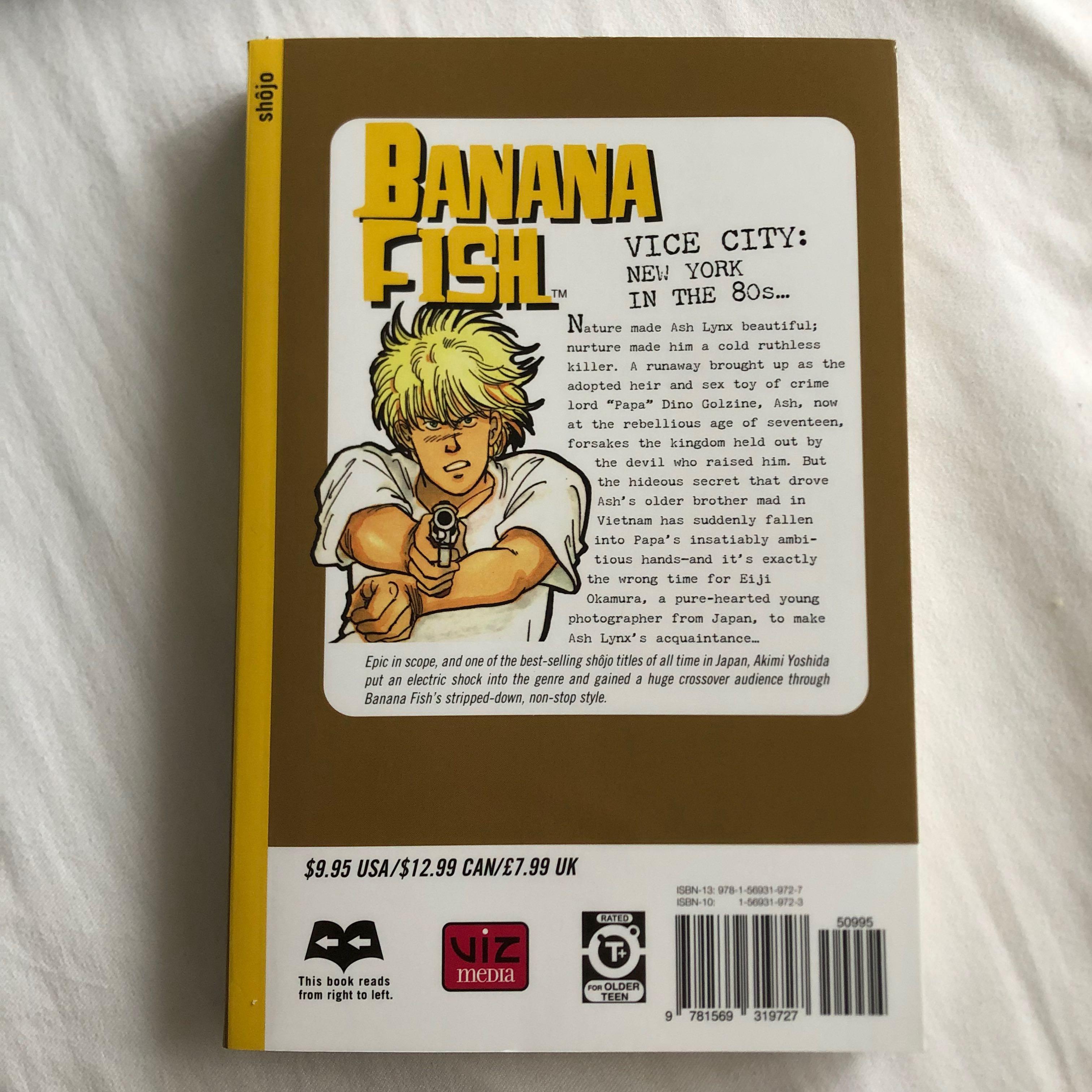 Banana Fish Volume 1 Manga Books Stationery Comics Manga On Carousell