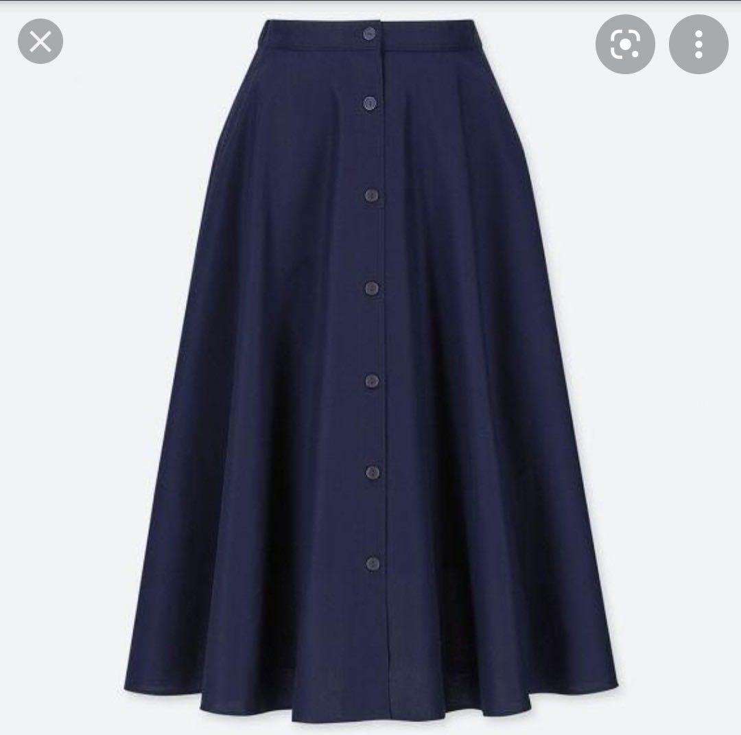 Button down top flared skirt