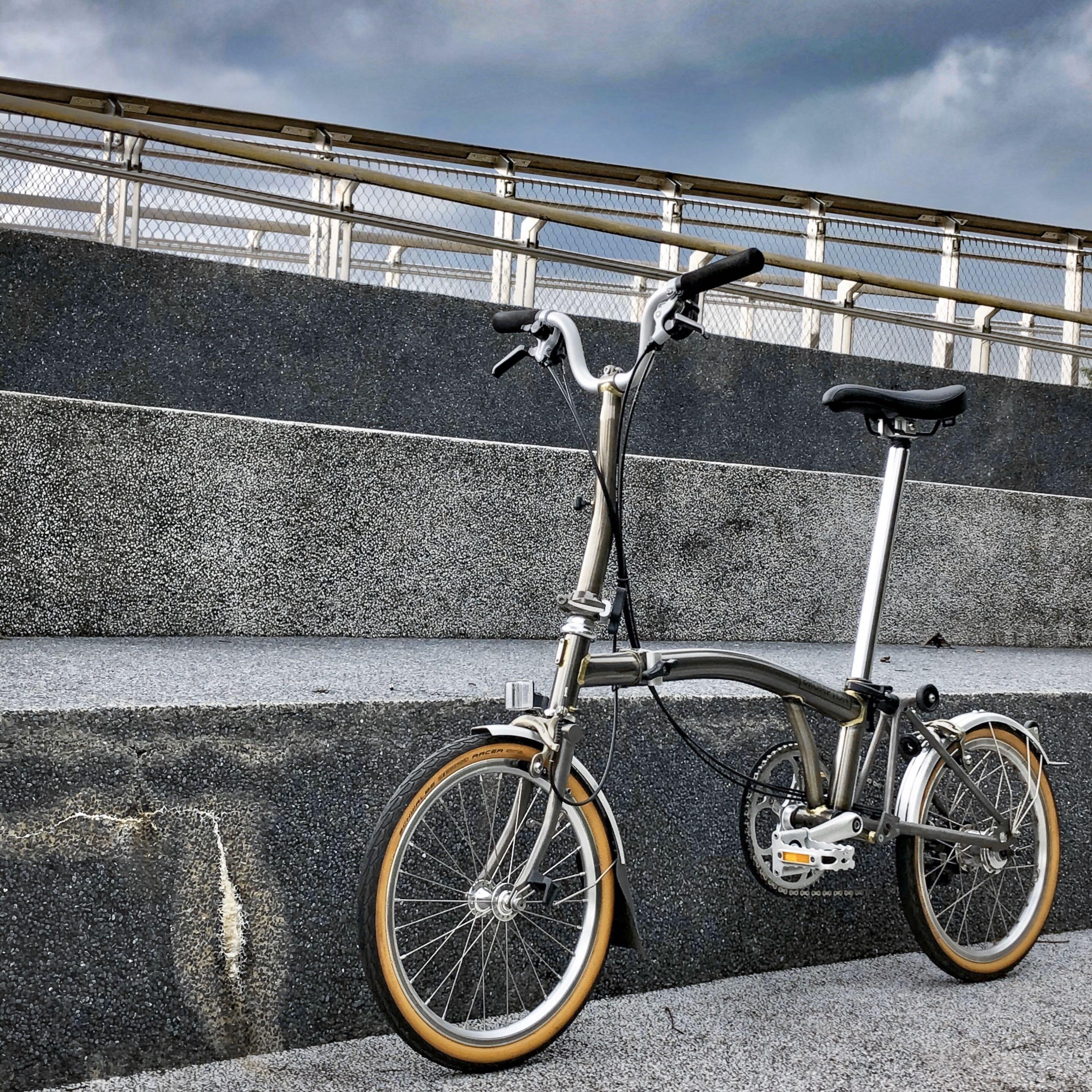 SOLD Brompton Superlight M6LX titanium 2017 in Raw Lacquer Sports Equipment Bicycles Parts Bicycles on Carousell